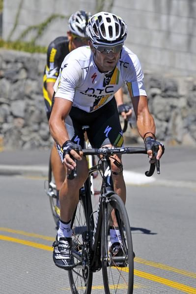 Hayden Roulston (HTC) and Michael Vink (Radioshack) are the two leaders with two laps remaining.