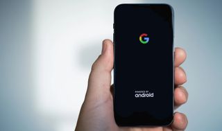 A photo of an Android phone in hand