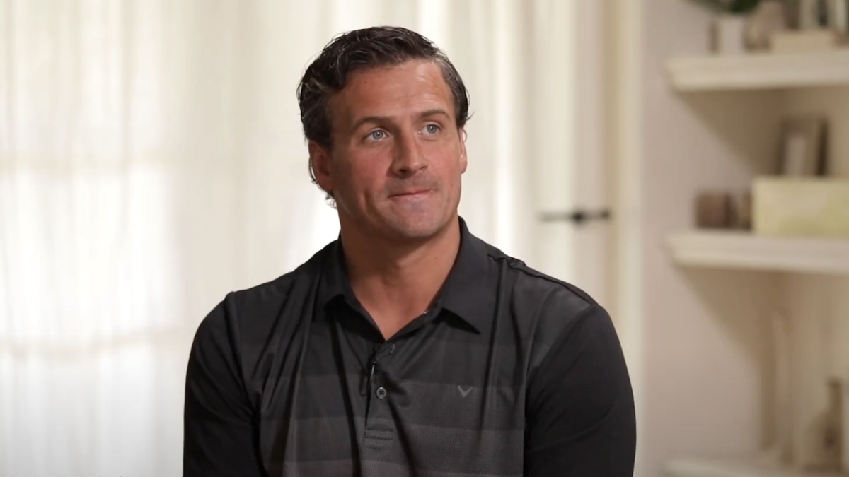 ryan lochte during an in depth with graham bensinger interview