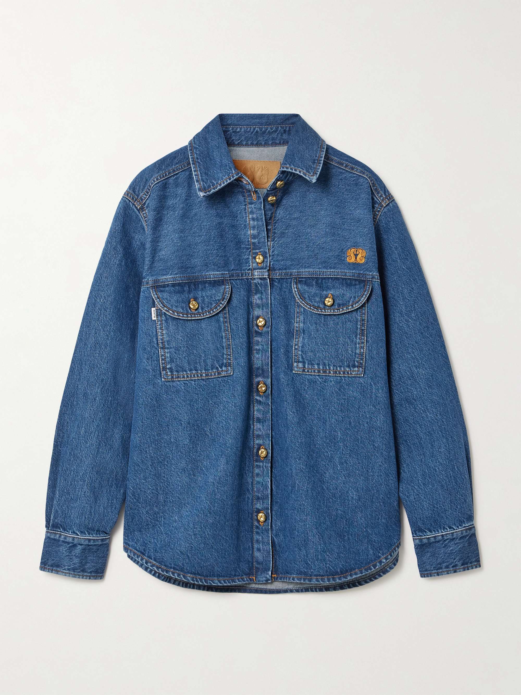 Nariida Berber Embroidered Denim Shirt