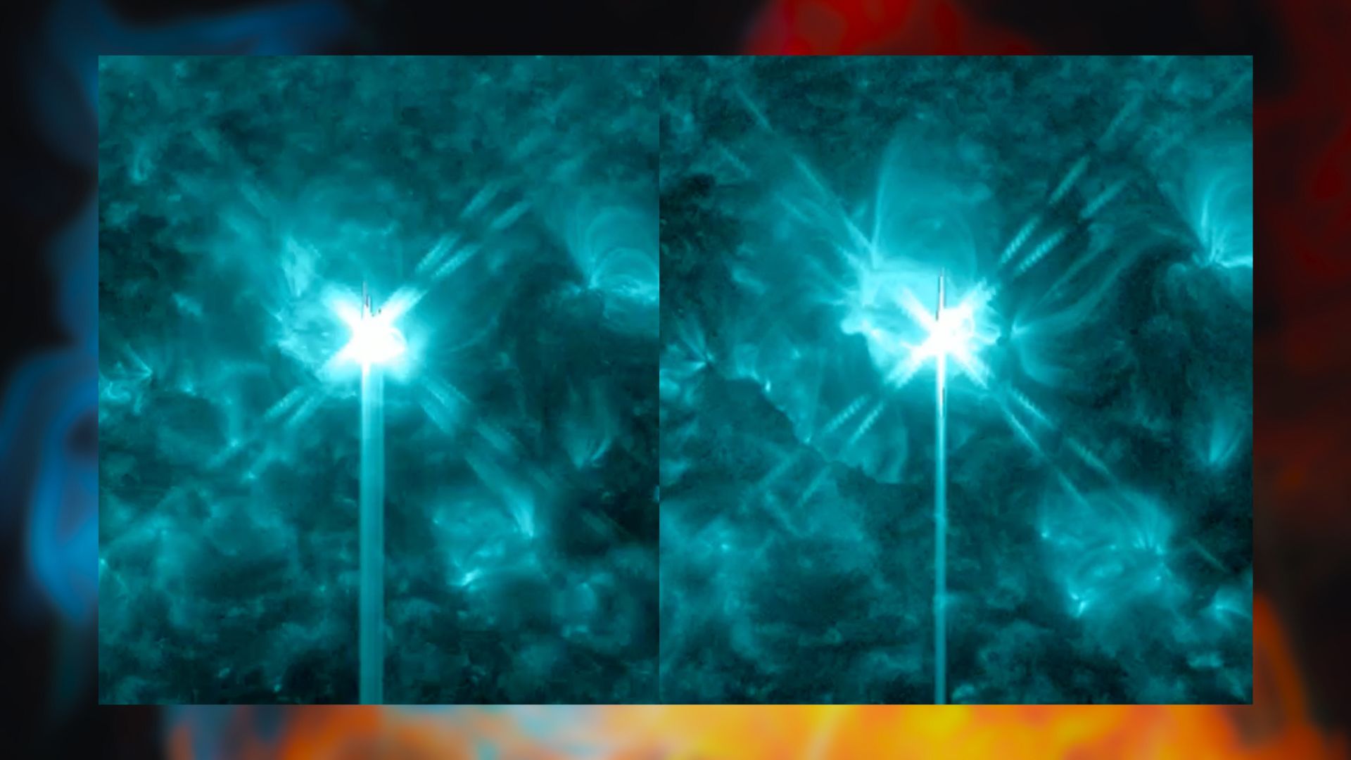 2 colossal solar flares explode from the sun and Earth is in the firing line (video) Space