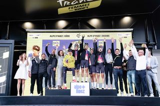 18082024 Tour de France Femmes avec Zwift 2024 Etape 8 Le GrandBornand Alpe dHuez 1499 km CANYONSRAM RACING