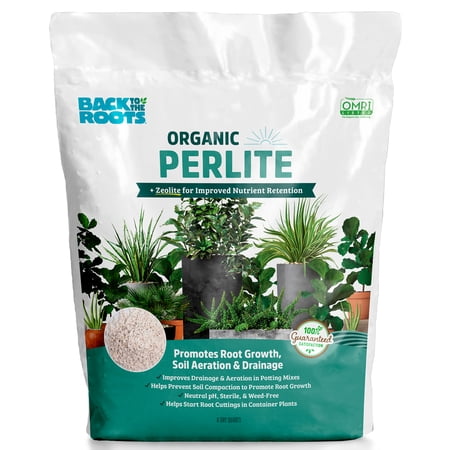 Back to the Roots Organic Perlite for Garden Soil, 8 Qt