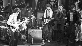 The Band onstage at The Last Waltz