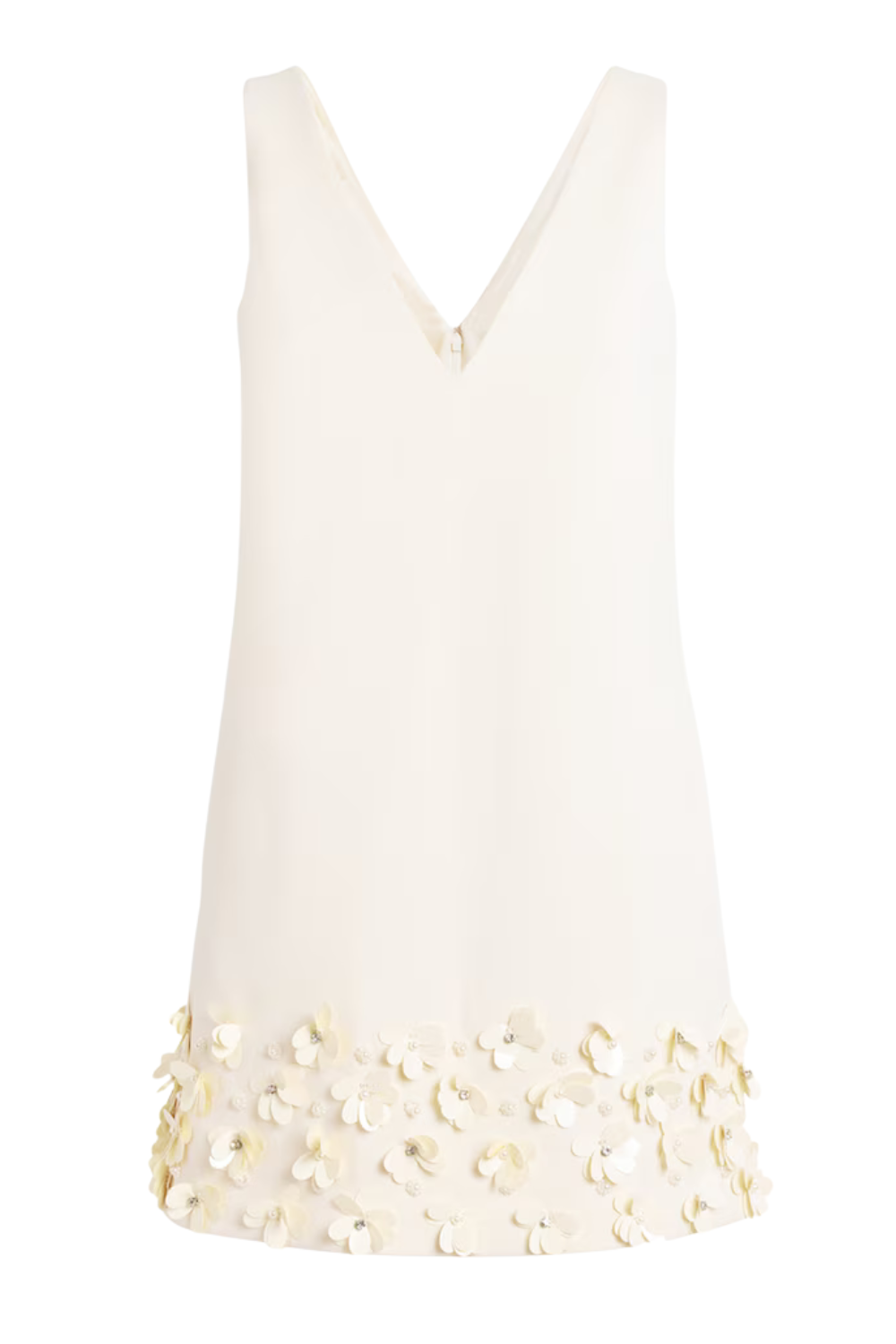 Crepe Sequinned Mini Dress