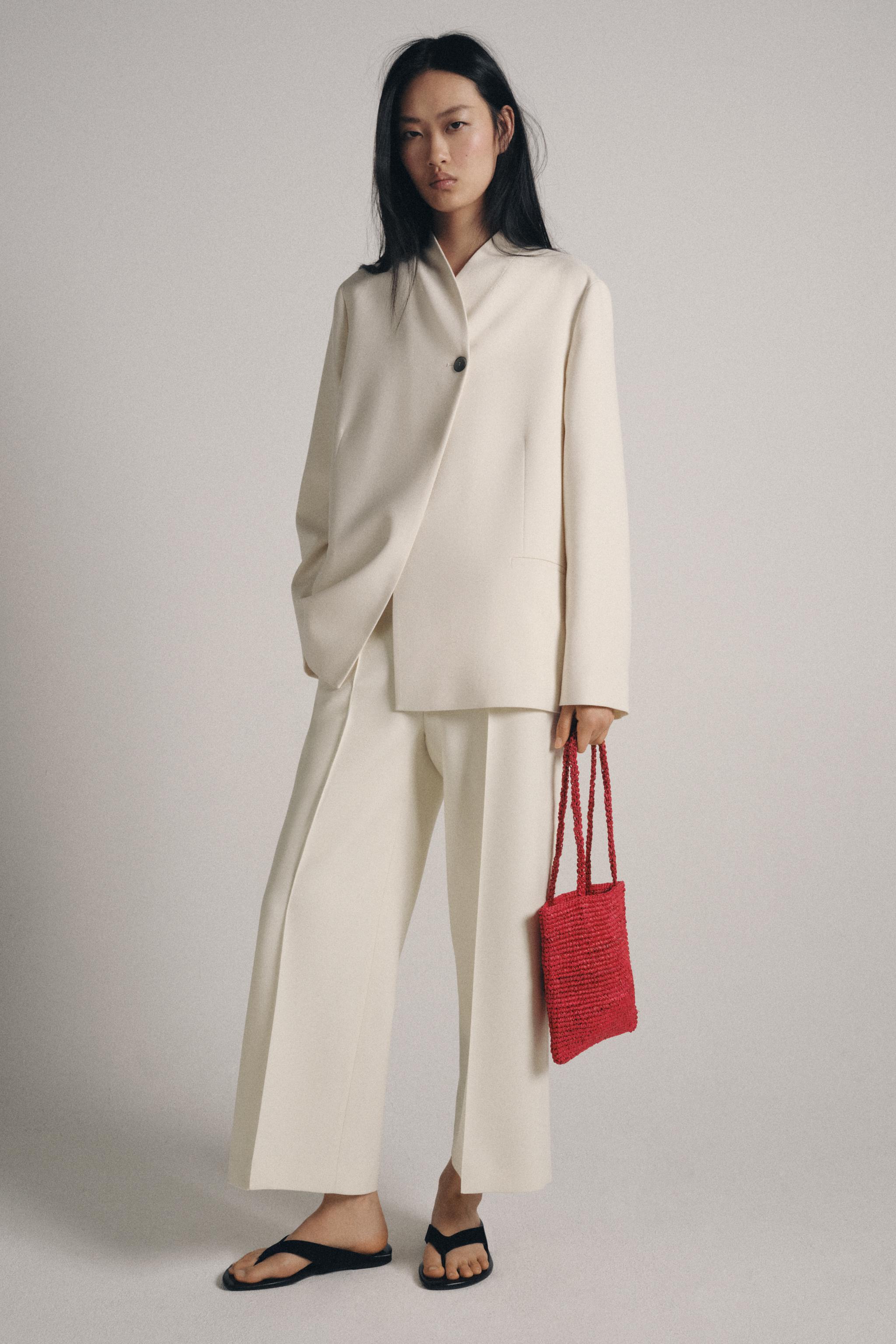 Raffia Mini Shopper Bag