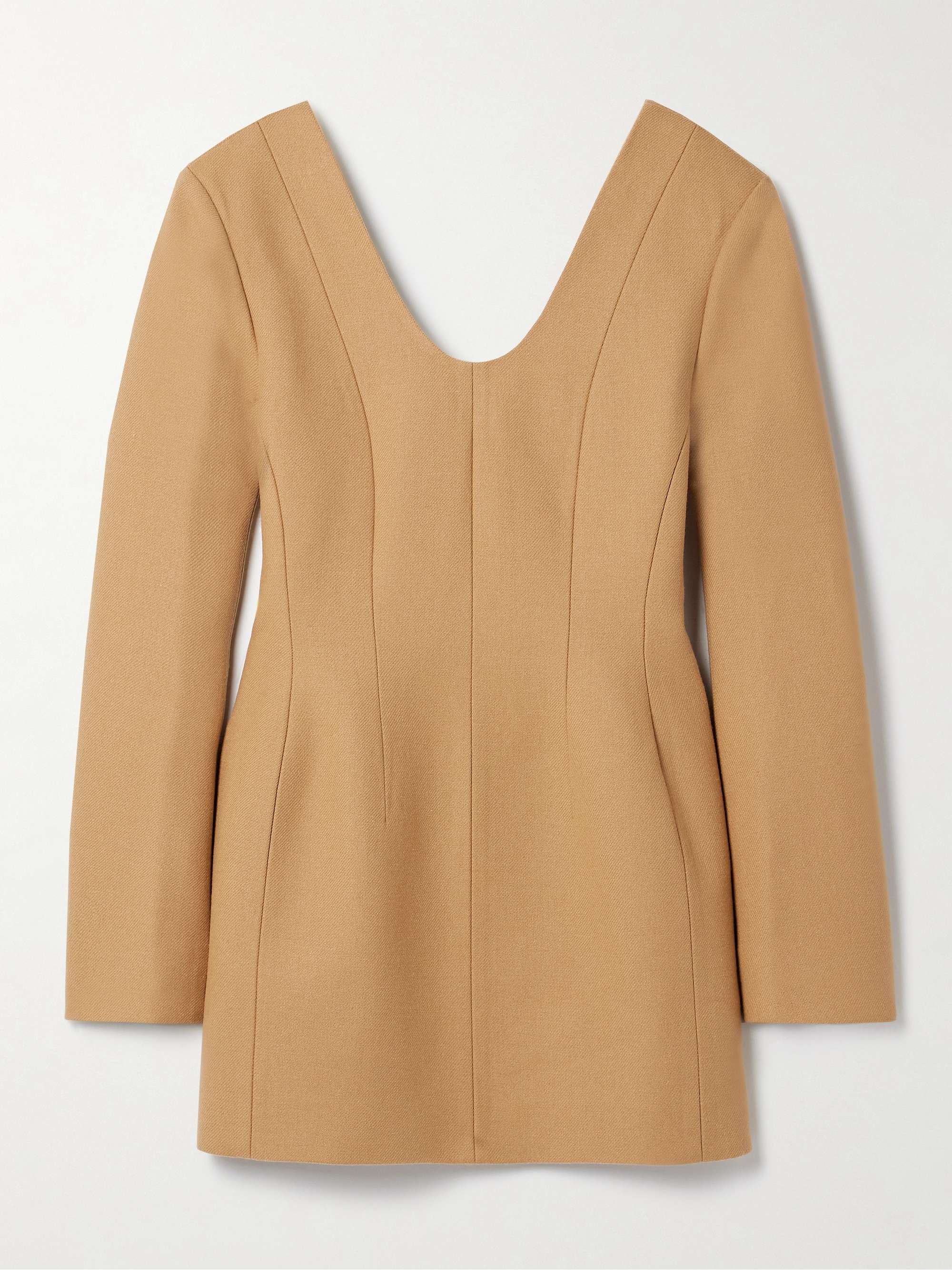 Wool-Twill Mini Dress