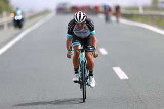 Robert Stannard (Team BikeExchange attacks) in breakaway during the 76th Tour of Spain 2021 Stage 9 