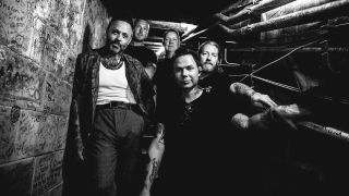 Blue October pictured backstage