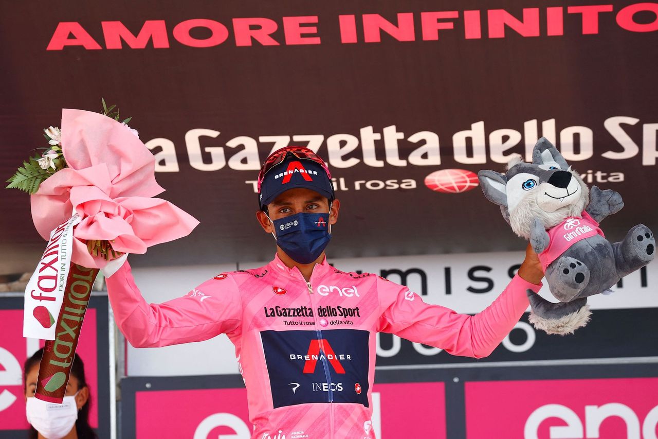 Egan Bernal at the 2021 Giro d&#039;Italia