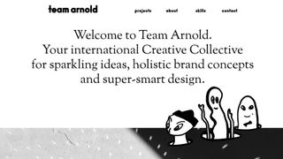 Creative collective Team Arnold’s new site evokes a sense of fun and approachability