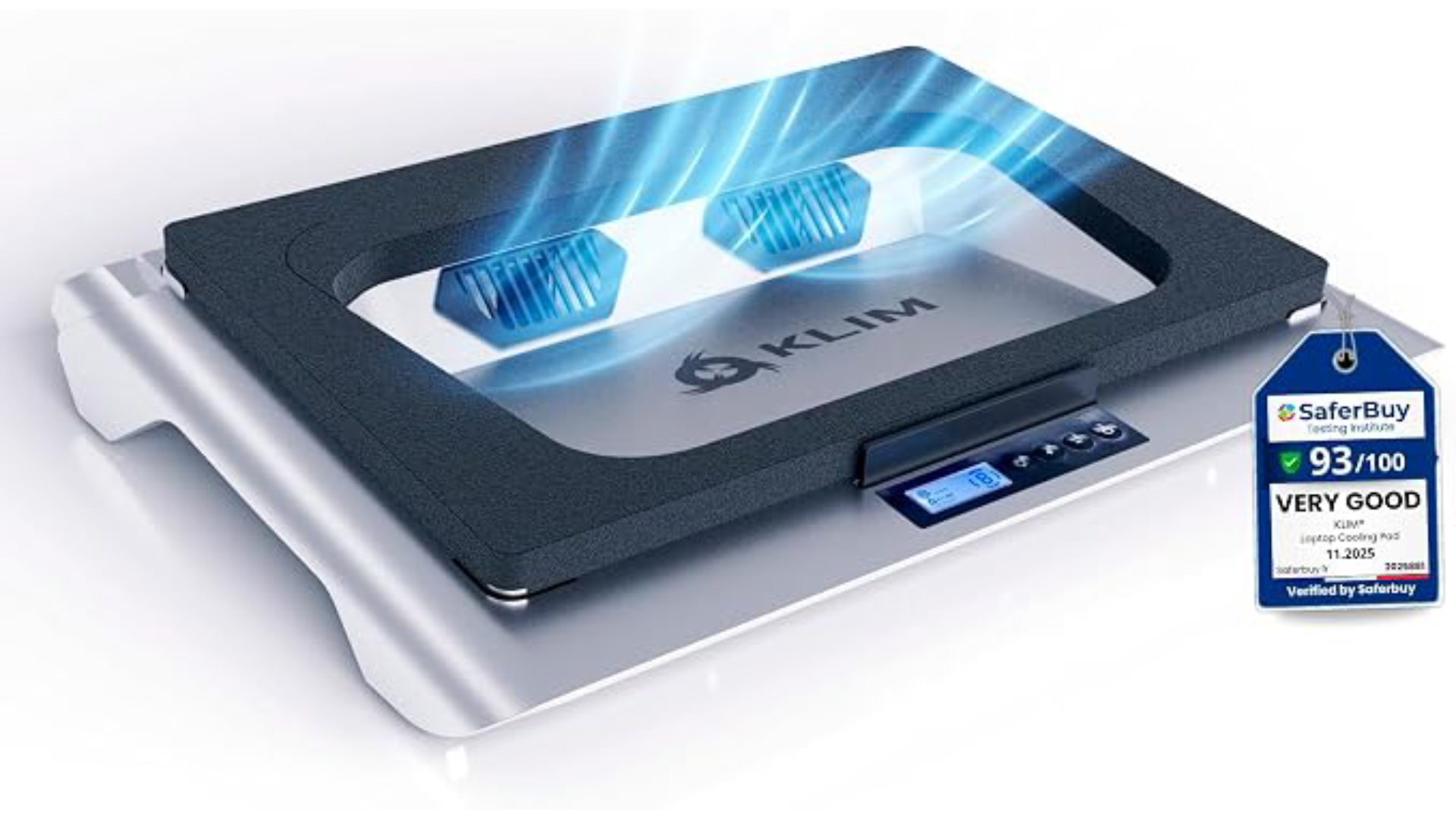 A Klim Everest laptop cooling pad