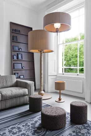 Moooi: ’Tree XL Floor Lamp’ by Moooi Works alongside Jasper Morrison’s ’Cork’ stools
