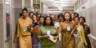 A large group of women walking in Hidden Figures