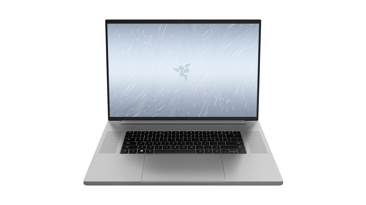 Renders of the Razer Blade 18 Mercury edition gaming laptop.