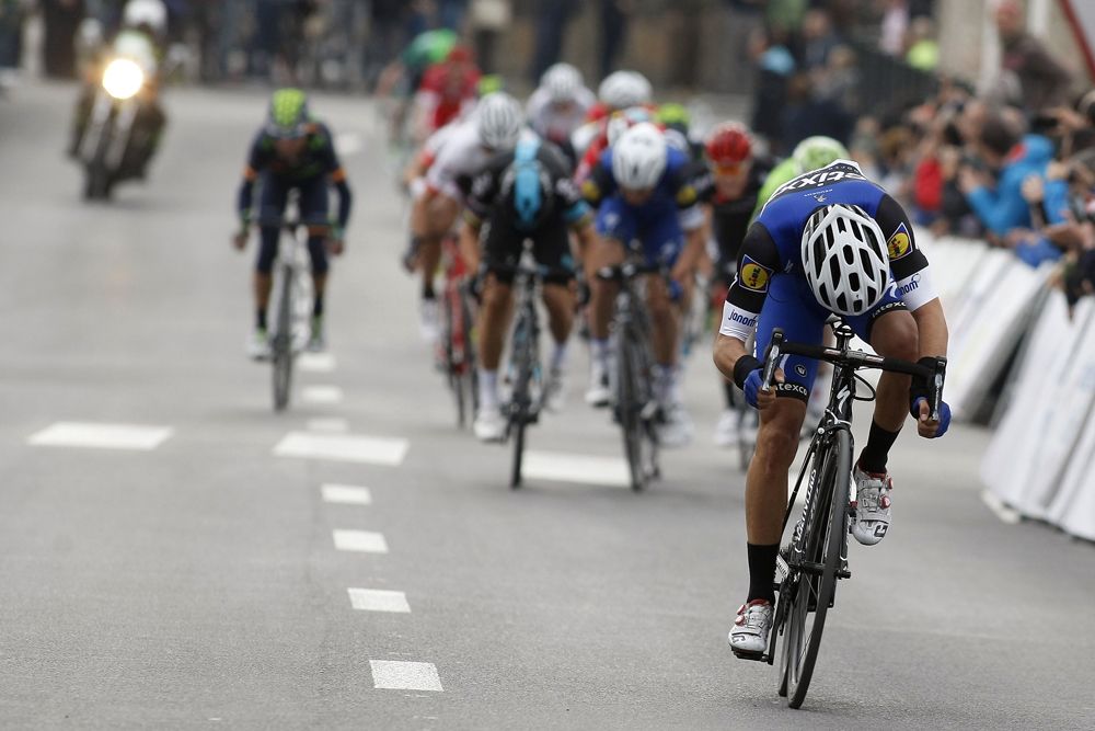 Gianluca Brambilla goes for the line