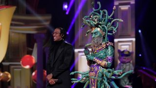 Medusa and Nick Cannon on The Masked Singer season 9