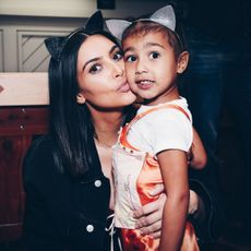 Kim Kardashian and daughter North West