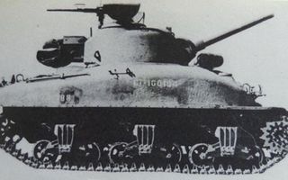 A historical photo of the Canadian tank. Under 200 of the tanks were produced in total between 1943 and 1944.