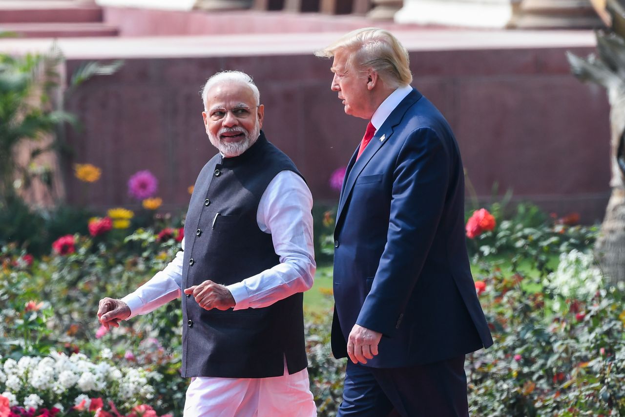 Trump and Modi. 