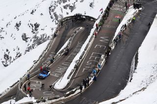 Still too soon for final decision on snowbound Stelvio’s inclusion on stage 16 of Giro d’Italia