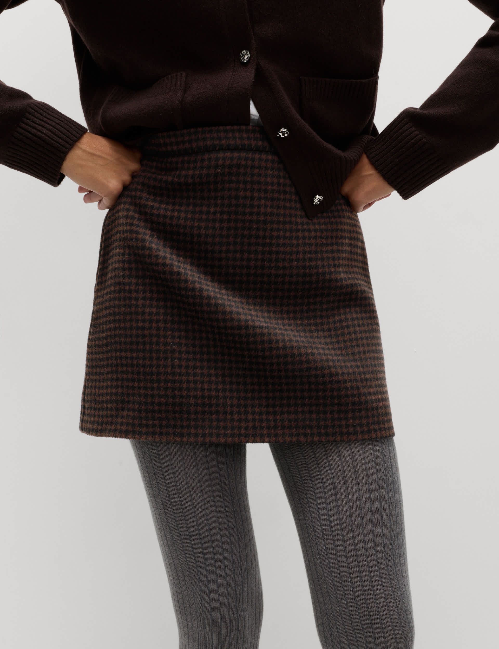 Checked Mini Skirt