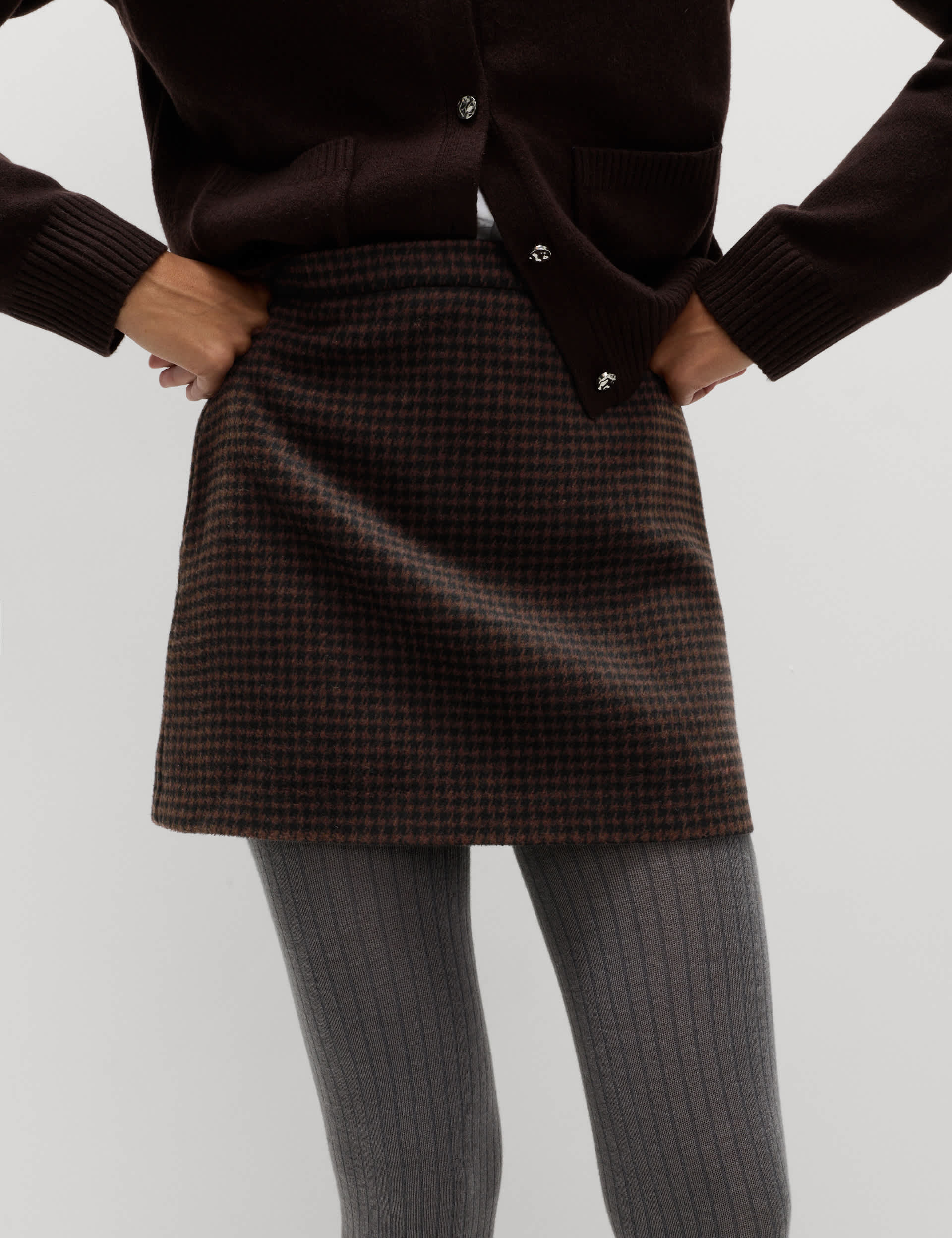 Checked Mini Skirt