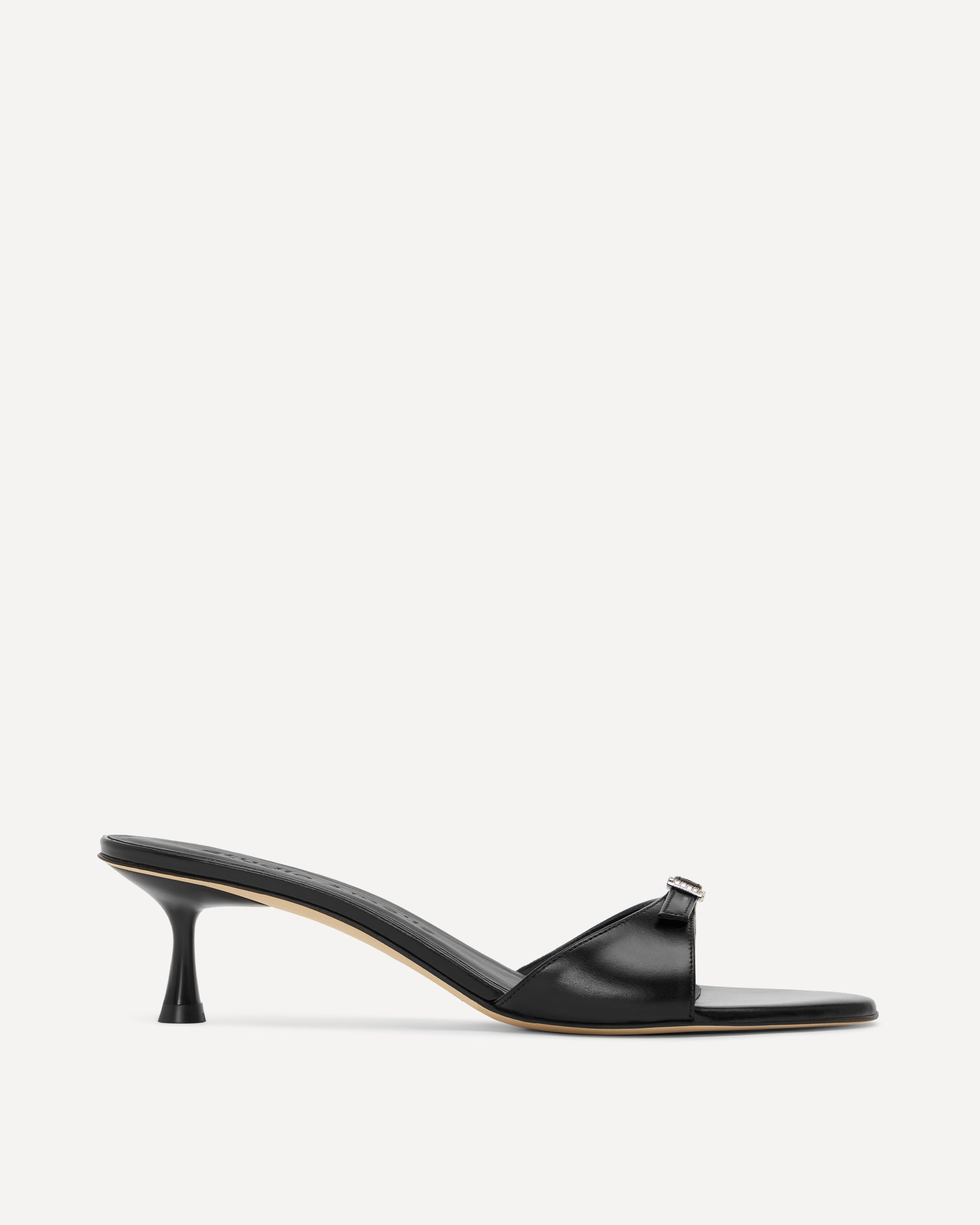 Greta 50 Mule | Black - 35
