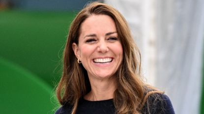 Catherine, Princess of Wales smiles during her visit to the 1851 Trust and the Great Britain SailGP Team on July 31, 2022