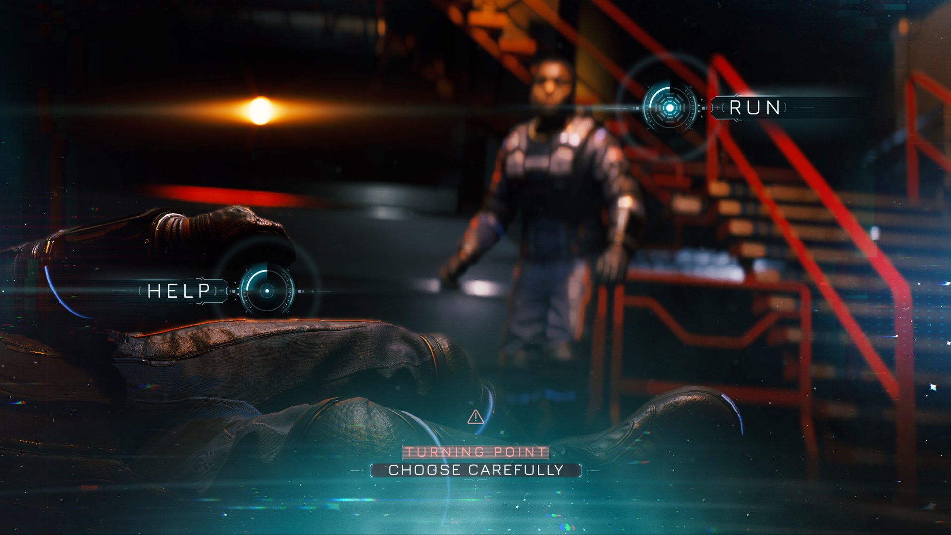 The choice screen pop up.