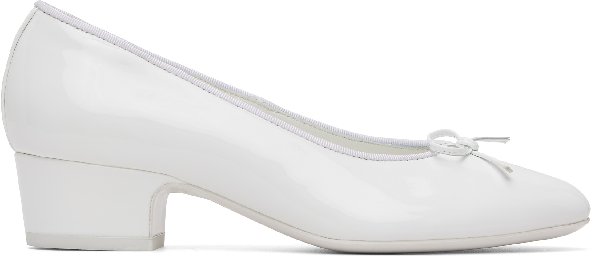 White Ballet Pump 40 Heels