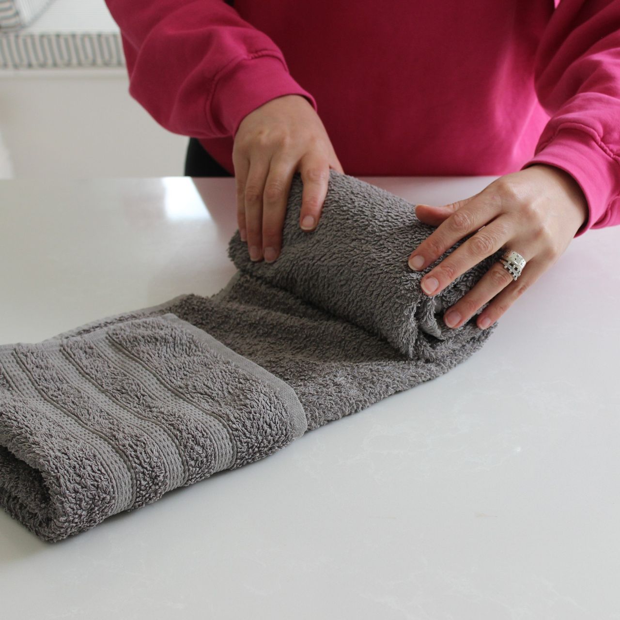 Towel folding hack