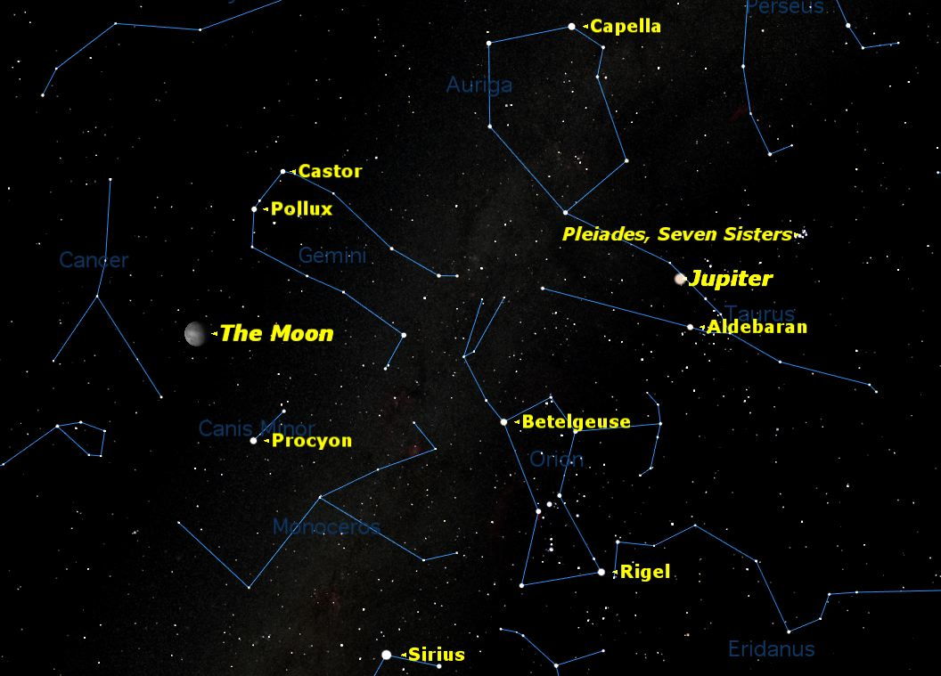 Dec. 2, 2012, Jupiter Sky Map