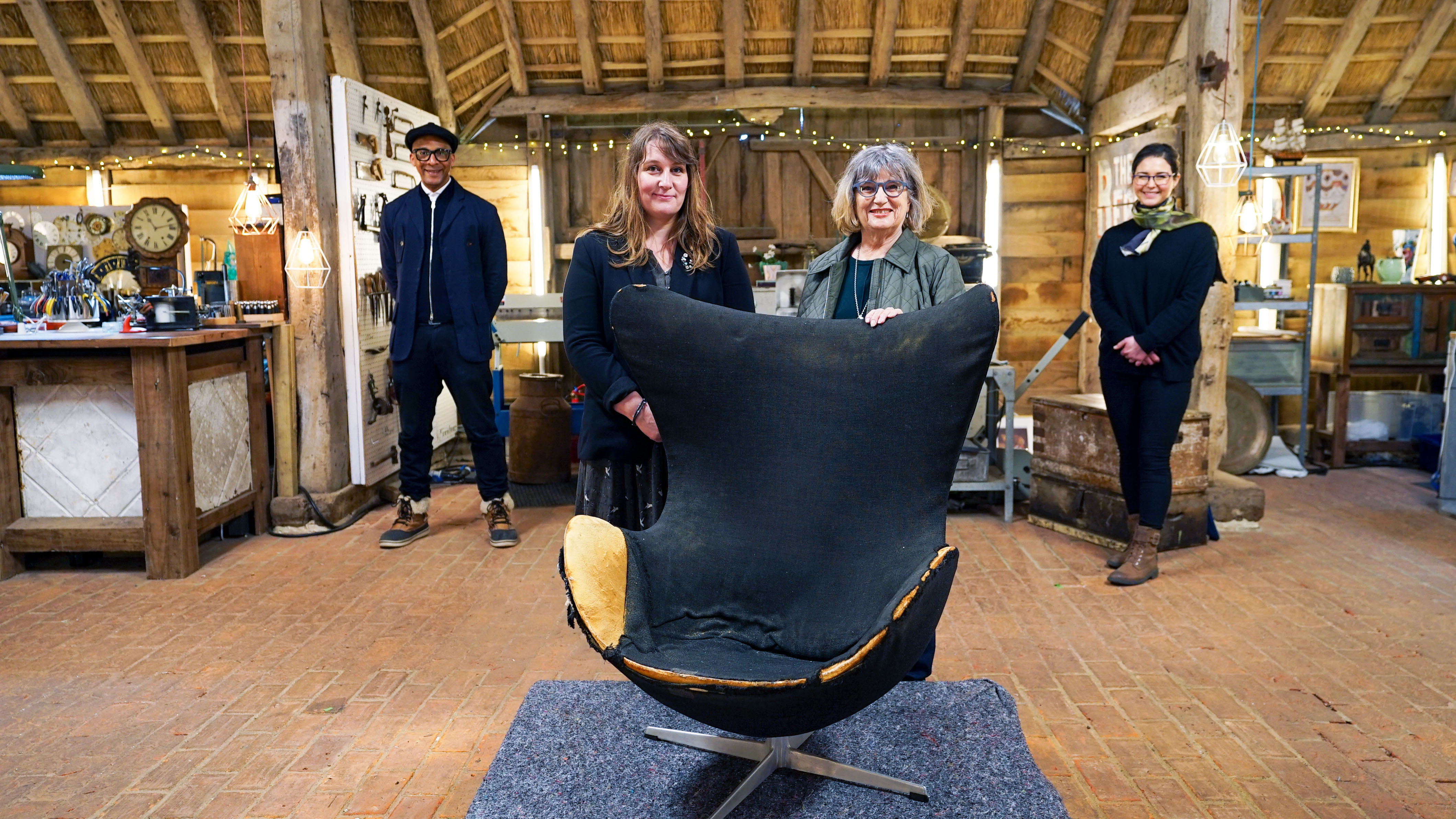 TV tonight Can Sonnaz (above, right) help restore Kate and Christine’s designer chair?