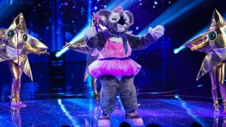 Koala on stage during The Masked Singer: I'm A Celebrity Special