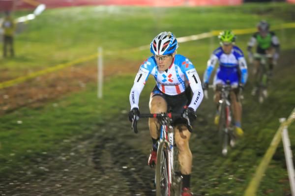Katie Compton, Katerina Nash and Katilin Antonneau at the front early in the race.