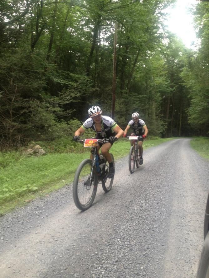 Teammates John Petrylak and Alex Kurland (Bike Factory Charlottesville) had a great ride together finishing 14th and 15th overall