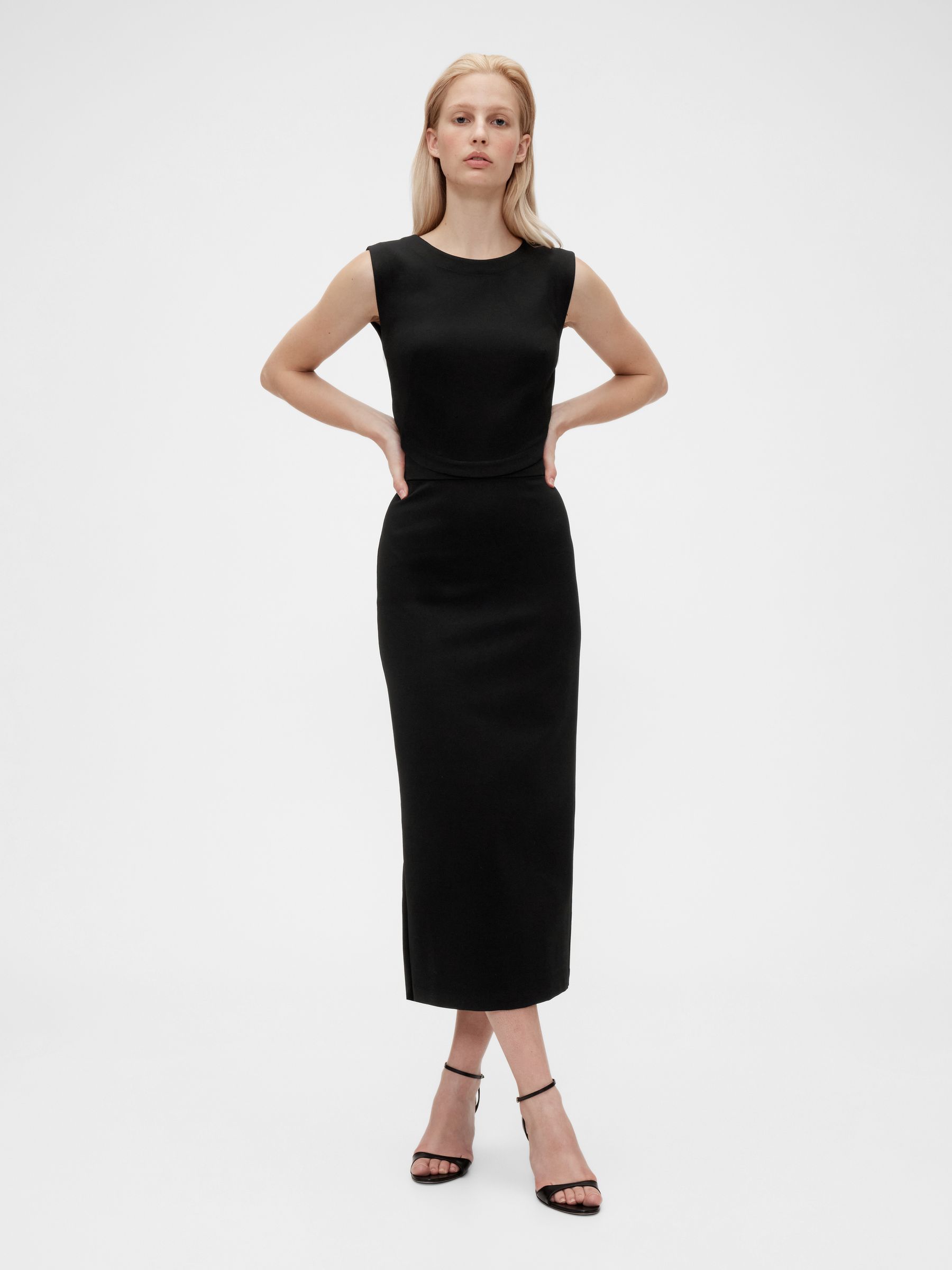 Gapstudio Black Pencil Maxi Dress