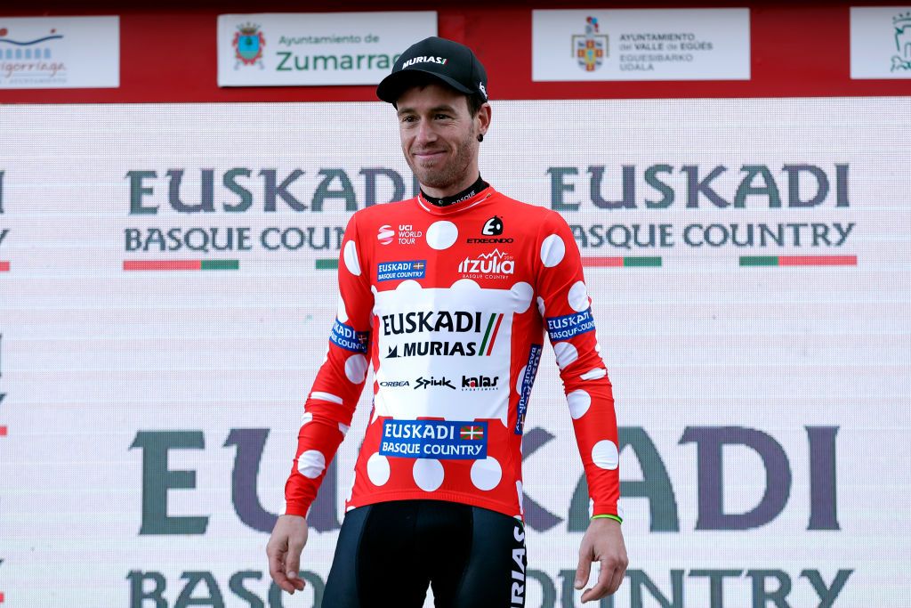 Garikoitz Bravo (Euskadi) in the polka dot jersey