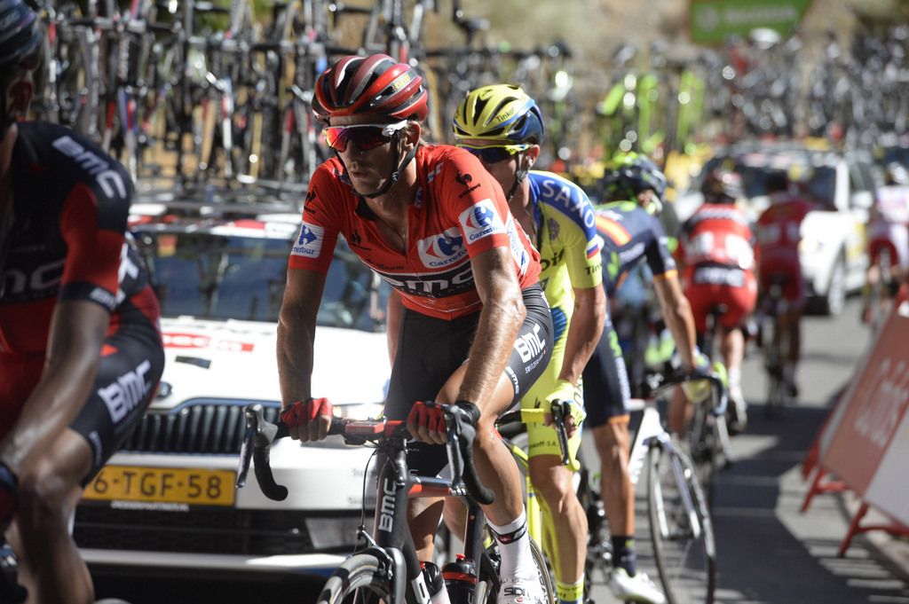 Peter Velits (BMC) in the red jersey