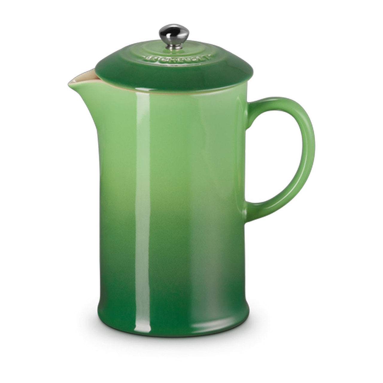 Le Creuset Stoneware Cafetière French Press in Bamboo Green