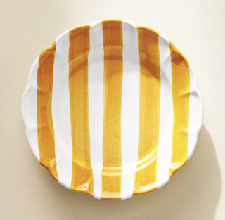 striped plate