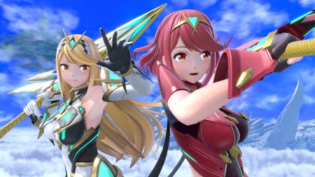 Pyra and Mythra in Super Smash Bros Ultimate