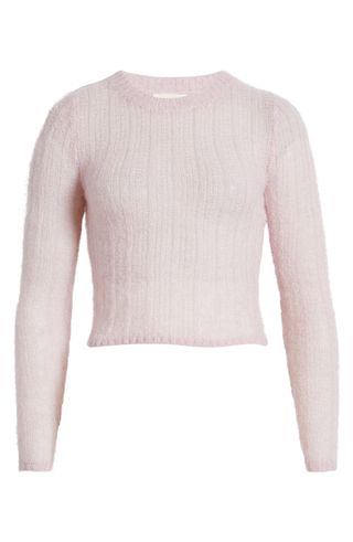 Open Knit Fitted Sweater