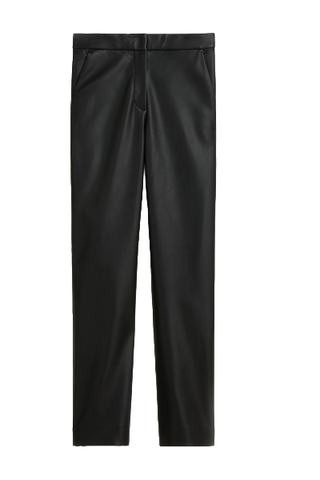 J.Crew Kate Straight-Leg Pant in Faux Leather