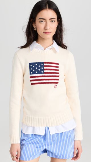 Flag Pullover Sweater