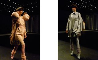 The collection was a beautifully executed mix of tailored jackets and delicate mohair pieces