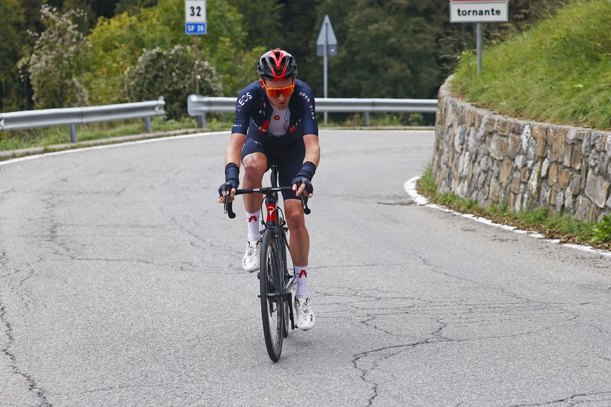 Il Lombardia 2021 115th Edition Como Bergamo 239 km 09102021 Tao Geoghegan Hart GBR Ineos Grenadiers photo Luca BettiniBettiniPhoto2021