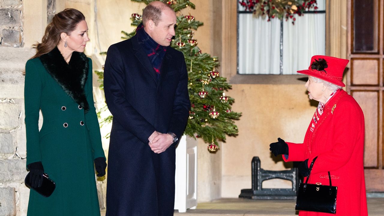 Kate Middleton, Prince William, and Queen Elizabeth