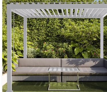 Mirador Adjustable Louvered Aluminum Pergola